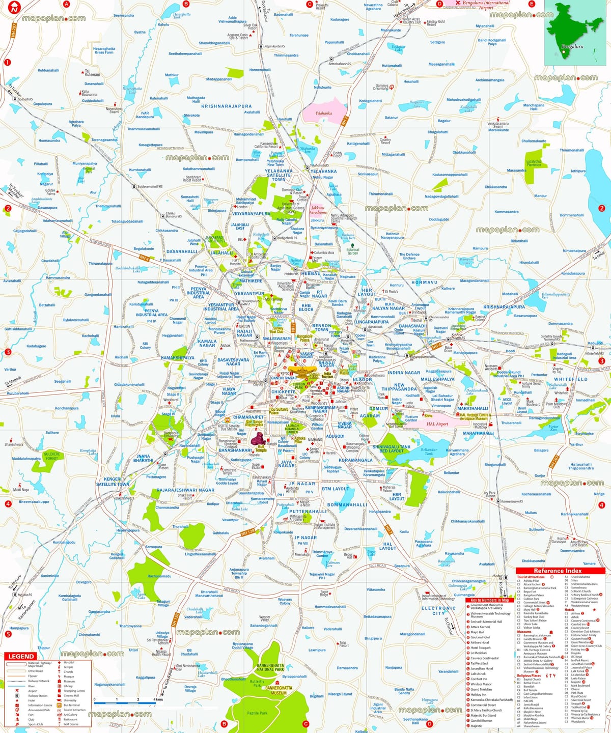 sijainti kartta Bangalore