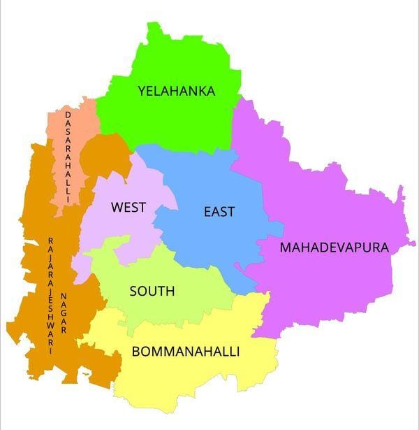 Bangalore BBMP seurakunnan kartta