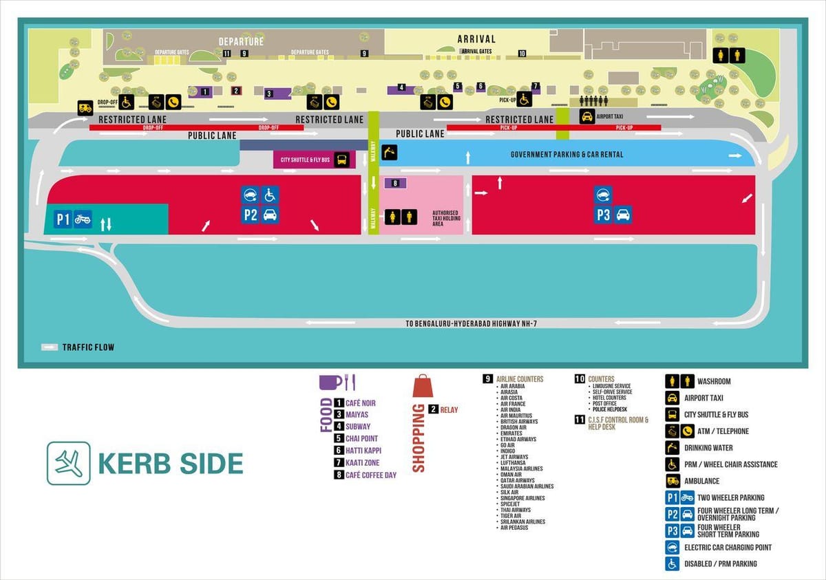 Kempegowda international airport kartta