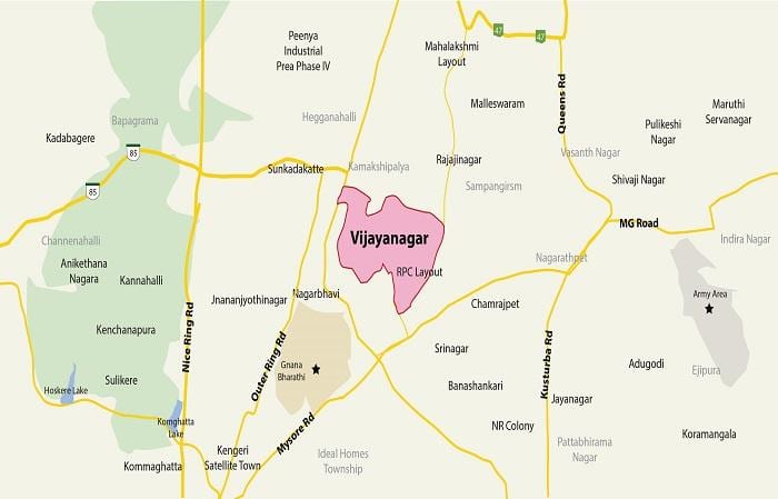 kartta Vijayanagar Bangalore