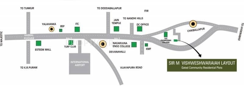 Vishweshwaraya layout kartta