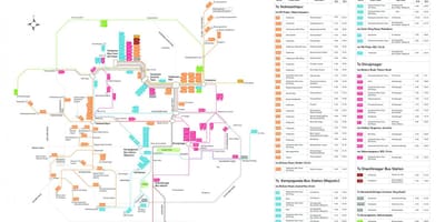 Bangalore kartta bussilinjat