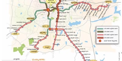 Namma metro vaihe 2 reittikartta