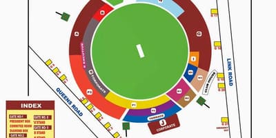 Chinnaswamy stadion istuimet kartta