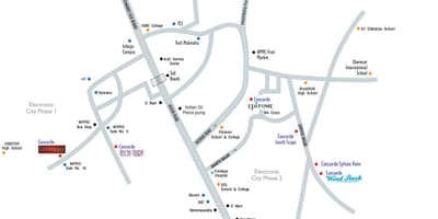 Kartta electronic city, Bangalore